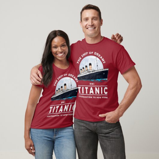 A 1912  Twitter-boot met Titanic-reisboot T-shirt (Unisex)