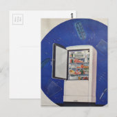 A 1930s era refrigerator ad briefkaart (Voorkant / Achterkant)