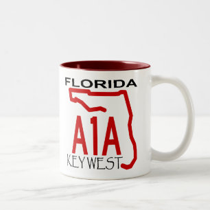 A-1-A Key West Tweekleurige Koffiemok