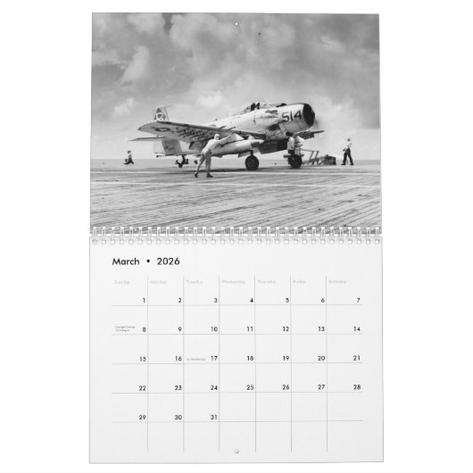 A-1 Skyraider Kalender (Mar 2026)