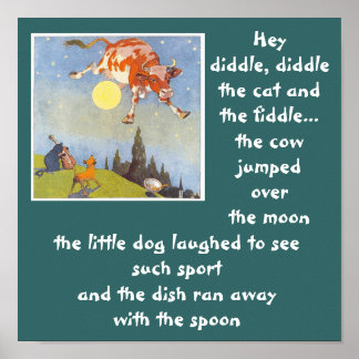 a-3 koe sprong over maan poster