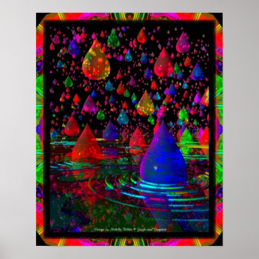 A 3D Raindrop Fantasy Poster (Voorkant)