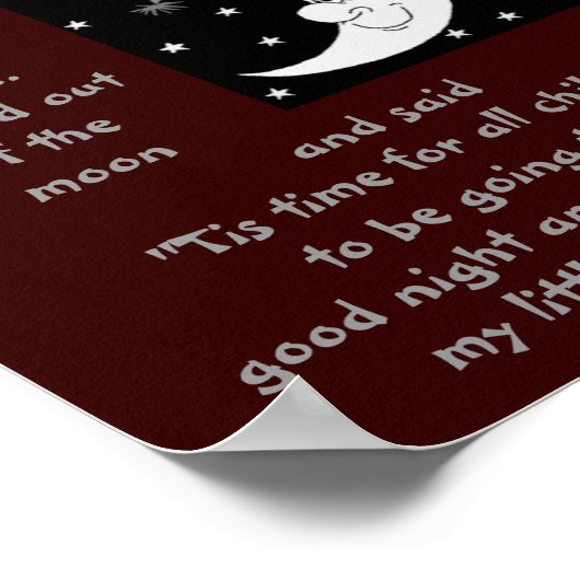 a-4 man op het maan poster (Hoek)