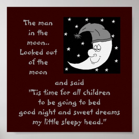 a-4 man op het maan poster (Voorkant)