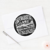 A-6 Intruder Classic Ronde Sticker Sticker (Envelop)