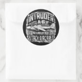 A-6 Intruder Classic Ronde Sticker Sticker (Tas)