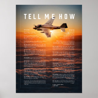 A-6 Intruder met Vertel me hoe te vliegen Poster