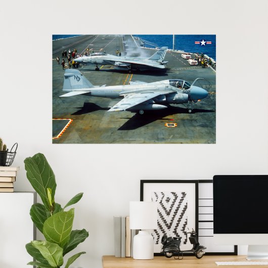 A-6E INTRUDER en F-14 TOMCAT Poster (Thuiskantoor)