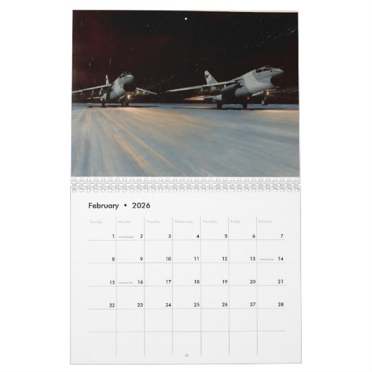 A-7 Corsair II Art Kalender (Feb 2026)