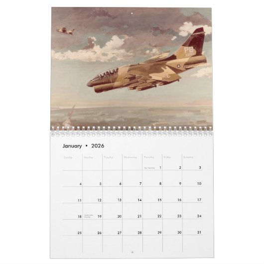 A-7 Corsair II Art Kalender (Jan 2026)