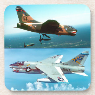 A-7 CORSAIR II BIER ONDERZETTER