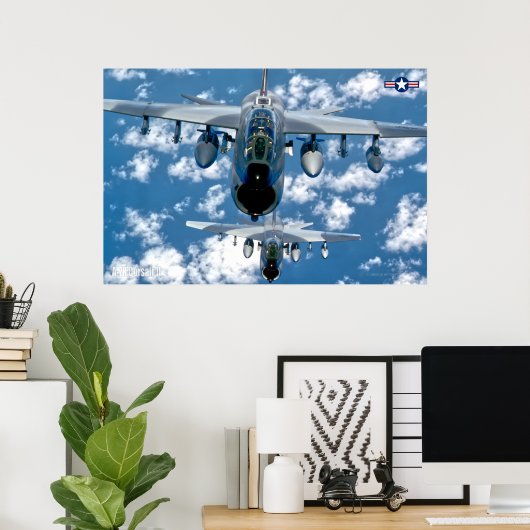 A-7K CORSAIR II POSTER (Thuiskantoor)