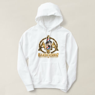 A&A Barbershop Aangepast Logo Premium Heren Kapp Hoodie