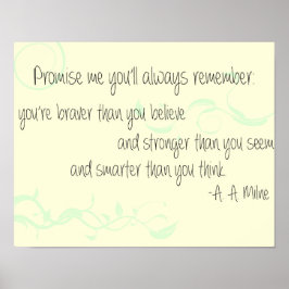 A. A. Milne Poster