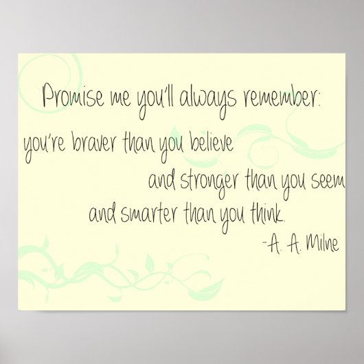 A. A. Milne Poster (Voorkant)
