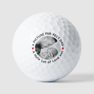 "A Afbeelding Par-fect Dad" Gepersonaliseerde golf Golfballen