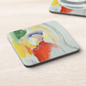 A Afbeelding (w/c op papier) Bier Onderzetter (Linkerzijde)