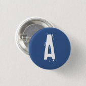 "A" Alfabet Collectible (#2) Ronde Button 3,2 Cm (Voorkant /achterkant)