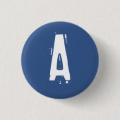 "A" Alfabet Collectible (#2) Ronde Button 3,2 Cm (Voorkant)