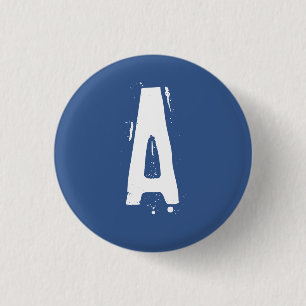 "A" Alfabet Collectible (#2) Ronde Button 3,2 Cm