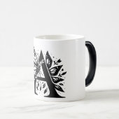 A Alfabet zwarte vlinder Magische Mok (Voorkant rechts)