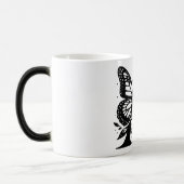 A Alfabet zwarte vlinder Magische Mok (Links)