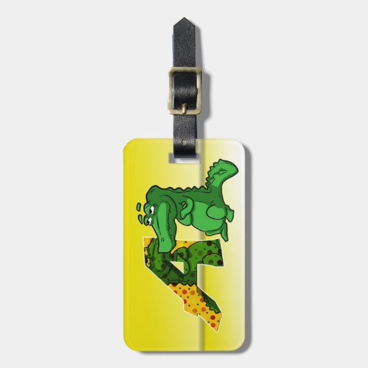 A-Alligator-Bagagelabel Bagagelabel (Voorkant verticaal)