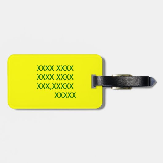 A-Alligator-Bagagelabel Bagagelabel (Achterkant horizontaal)