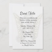 A - Angel Alphabet Initiaal Lrtter Wings Halo Kaart (Voorkant)