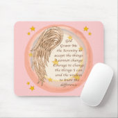 A Angel Serenity Prayer Muismat (Met muis)