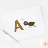 A - Ant Ovale Sticker (Envelop)