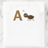 A - Ant Ovale Sticker (Tas)