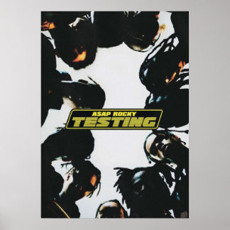 A$AP ROCKY TESTS A3 grootte uitgebreid album Poster