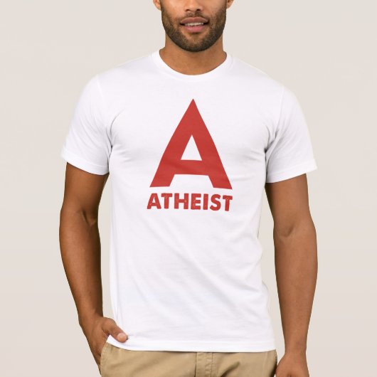 A: ATHEIST T-SHIRT (Voorkant)