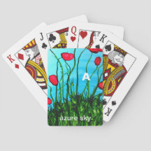 A - Azure Sky alfabet art playcards