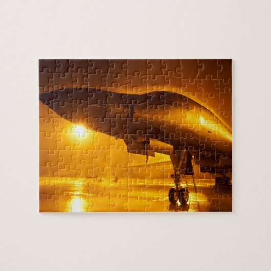 A B-1B Lancer vliegtuig Legpuzzel (Horizontaal)