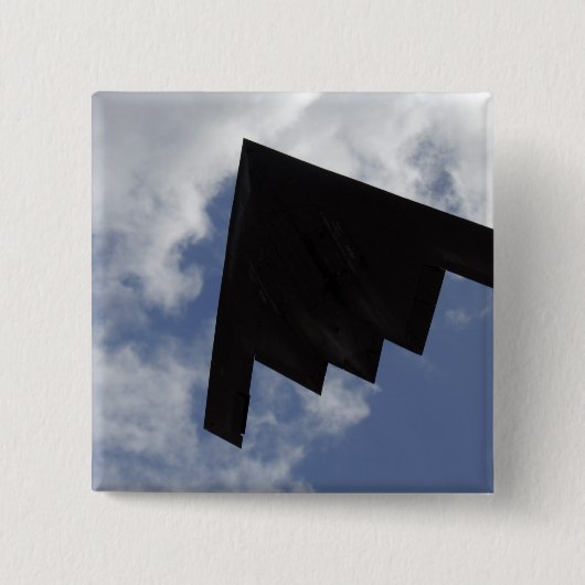 A B-2-spiriën tijdens de vlucht Vierkante Button 5,1 Cm (Voorkant)