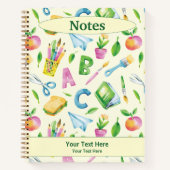 A B C Schoolschool Waterverf Notitieboek (Voorkant)