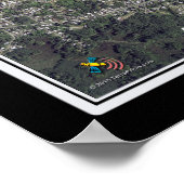 A B Won Pat Guam Int Airport Satellite Poster Map (Hoek)