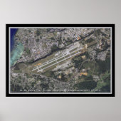 A B Won Pat Guam Int Airport Satellite Poster Map (Voorkant)