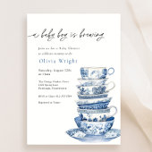 A Baby Boy is het brouwen van Tea Party Baby showe Kaart