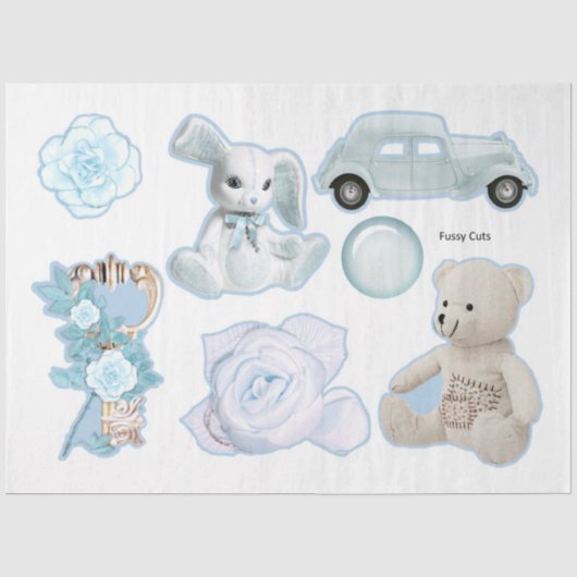A Baby Boy Series Design 6 Tissuepapier (Voorkant)