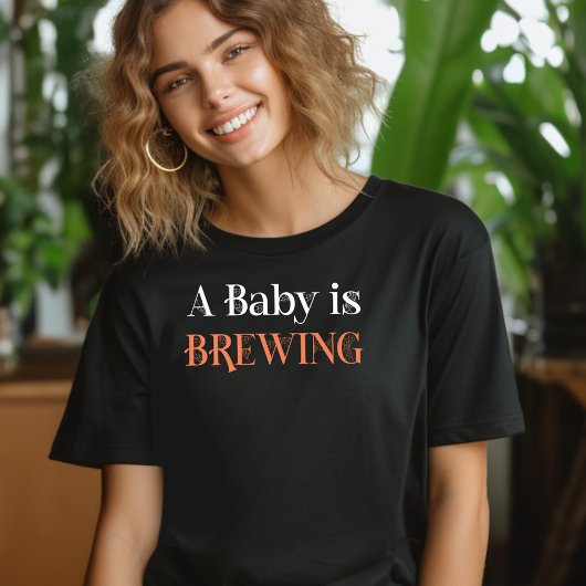 A Baby brouwt in Spooky Cobweb Lettering T-shirt