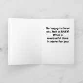 ***A BABY*** GEFELICITEERD MET "U" KAART (Binnen)