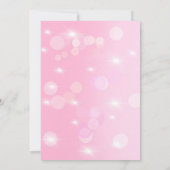 A Baby Girl and her Aussie Dog Baby Shower  Kaart (Achterkant)