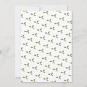 'A Baby is Brewing' Aftermiddagse thee-Baby shower Kaart (Achterkant)