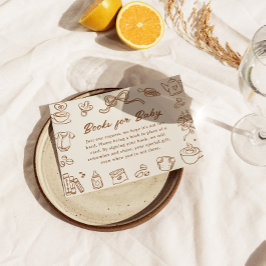 A Baby Is Brewing Baby Shower Books For Baby Card Informatiekaartje