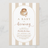 A Baby is Brewing Baby Shower Kaart (Voorkant)