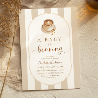 A Baby is Brewing Baby Shower Kaart