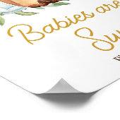 A Baby is Brewing Coffee Babies are Sweet Poster (Hoek)